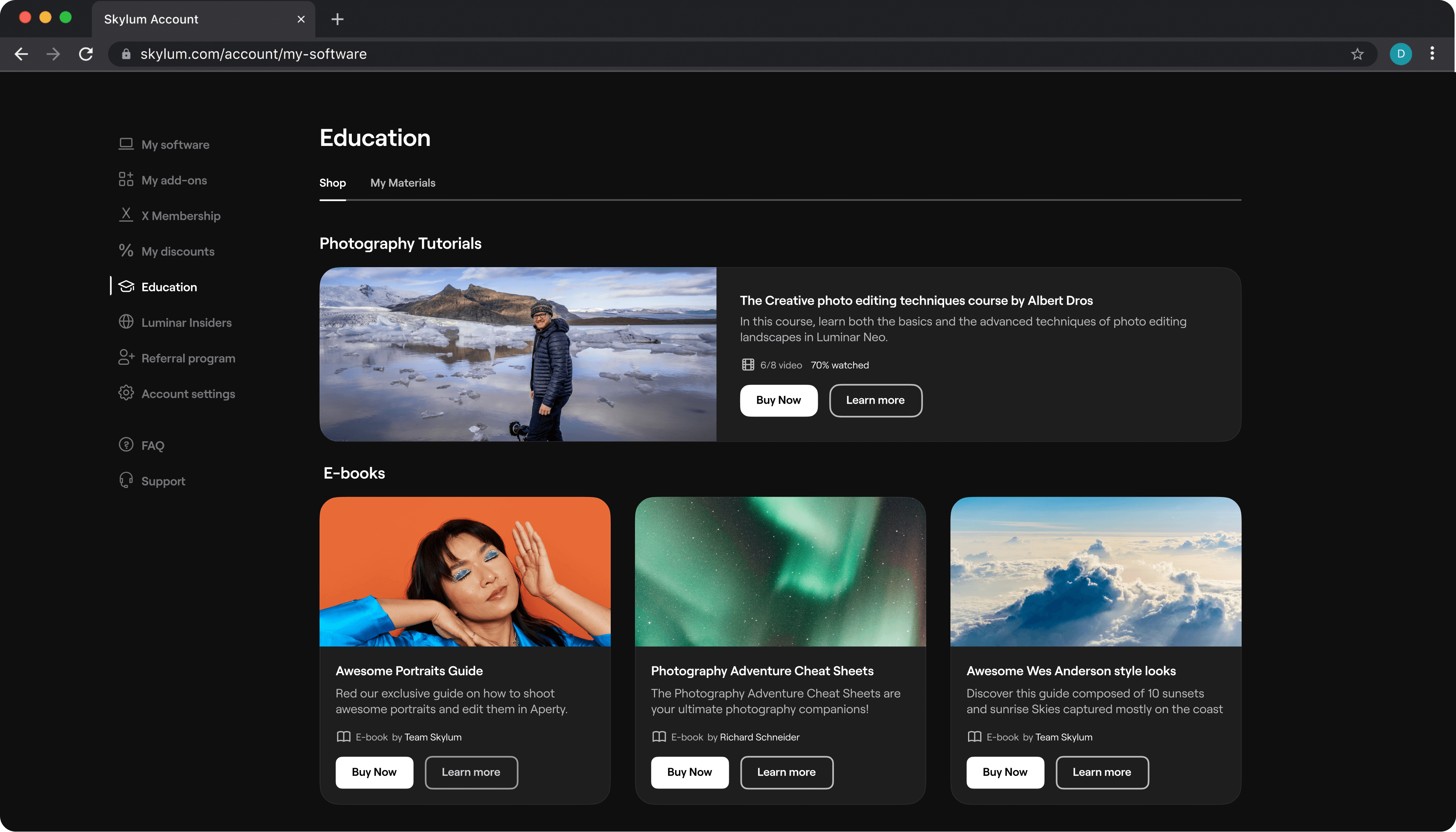 Entrez dans votre univers Skylum(3)